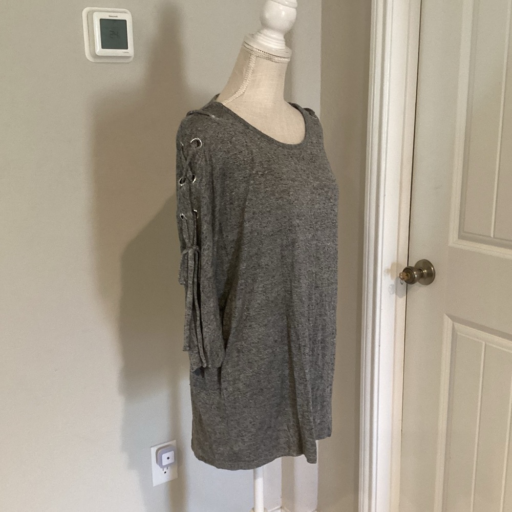 Max Studio Charcoal Knit Top